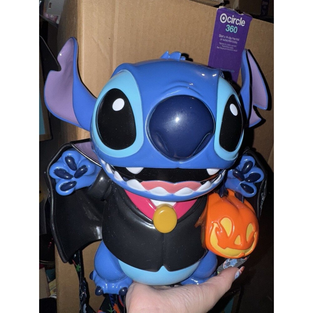 NEW 2024 Disney Vampire Stitch LIMITED EDITION Popcorn Bucket